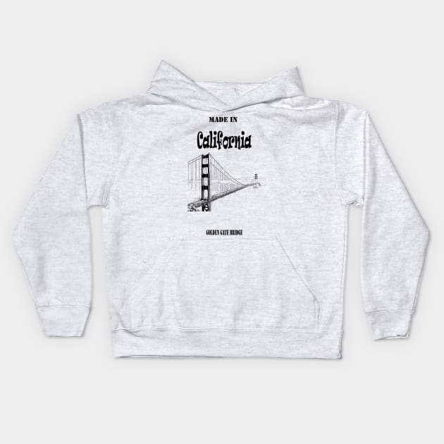 Made in California Kids Hoodie by fantastic-designs